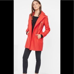 Compton de cottoniers red wool coat size XS EU 36